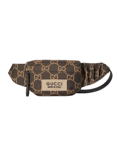 GUCCI GUCCI $1100 Ebony And Beige GG Ripstop Belt Bag New/Authenti