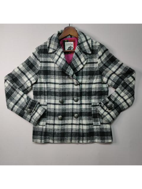 Other Designers Designer - VINTAGE HK WORK LONDON CHEECKRED BUTTON UPS JACKET