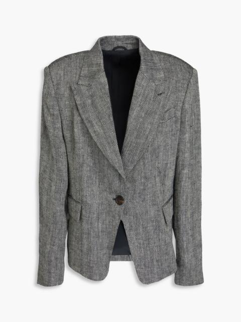 Brunello Cucinelli Herringbone linen blazer