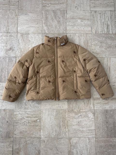 Burberry Burberry Allover Logo Embroidered Down Puffer Jacket