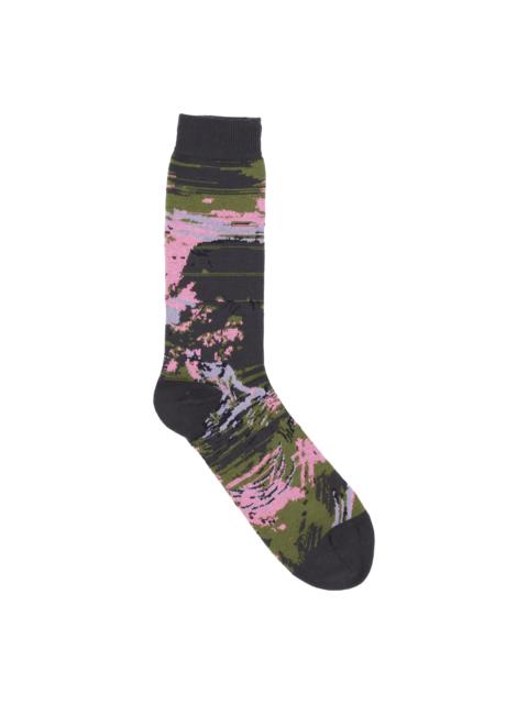 HENRIK VIBSKOV FOXY SOCKS HOMME - BLACK FOXY