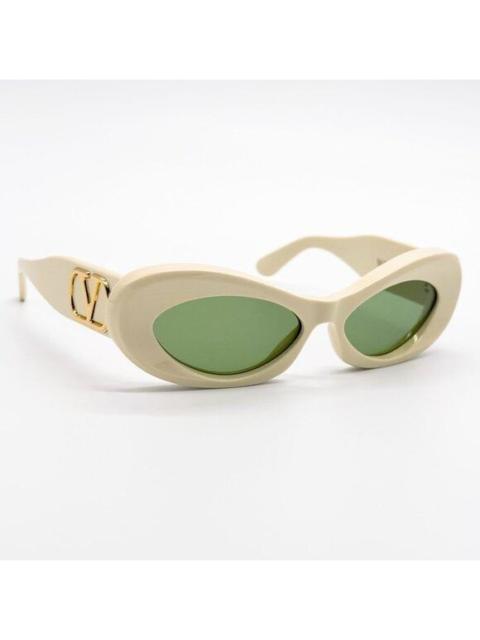 Valentino NEW VALENTINO SUNGLASSES VLS-178B IVORY/GREEN WOMEN EYEWEAR