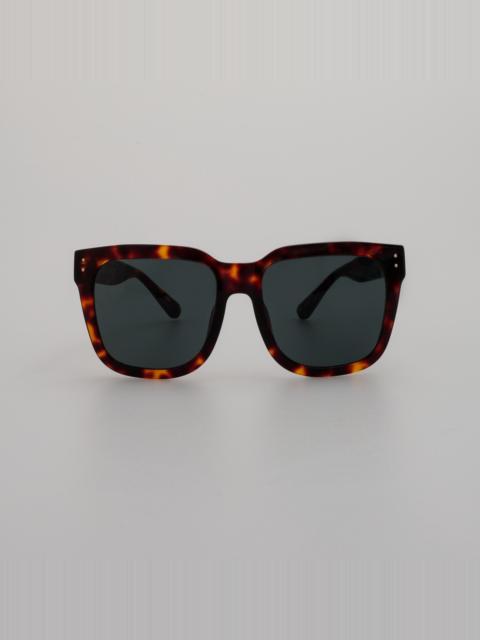 LINDA FARROW FREYA SQUARE SUNGLASSES IN TORTOISESHELL