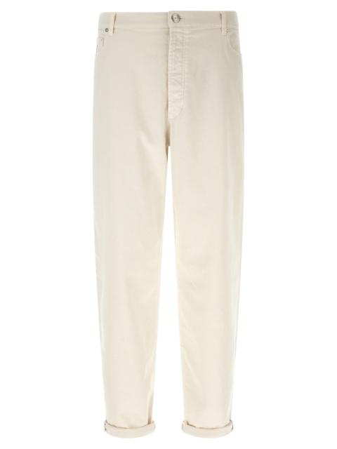 Brunello Cucinelli Brunello Cucinelli Men Garment-Dyed Denim Jeans