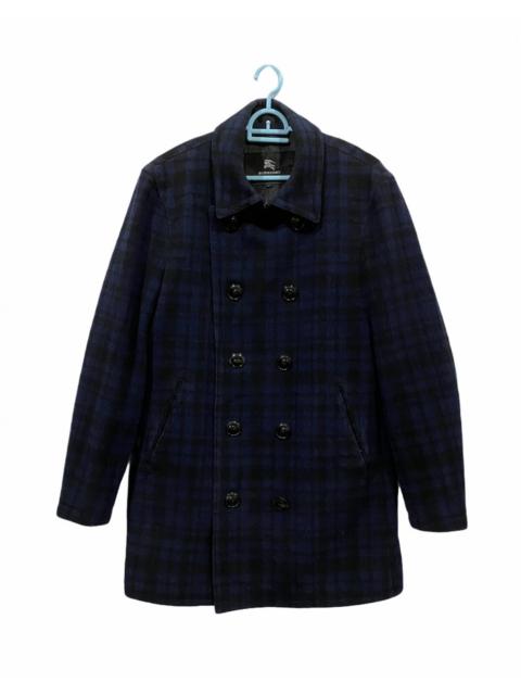 Burberry Burberry Black Label Double Breasted Checked Wool Coat Jacket