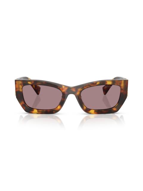 Miu Miu Miu Miu 53mm Rectangular Sunglasses in Berry at Nordstrom