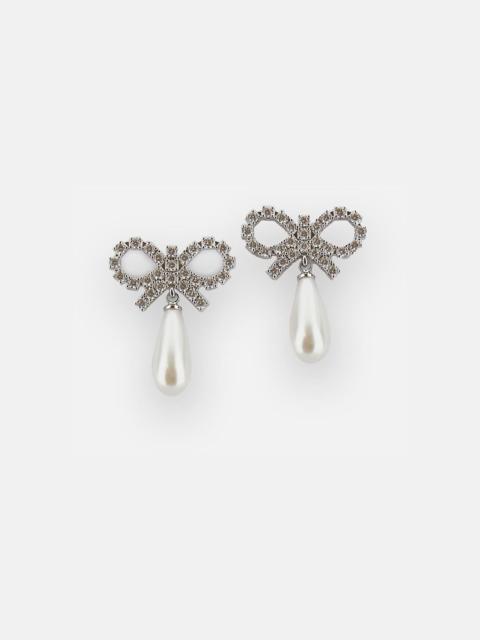 self-portrait Earrings with Pearl Pendants