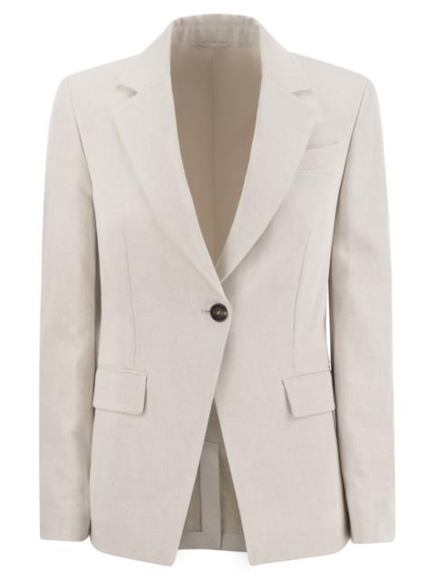 Brunello Cucinelli Women Cotton And Linen Jacket