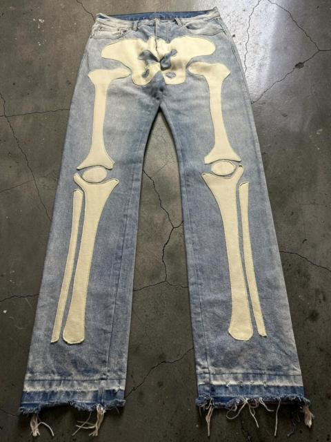 Other Designers Japanese Brand - Vintage Skeleton Bones Denim Washed Jeans Kapital Style