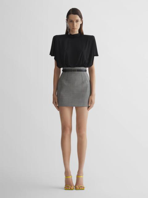 MUGLER checked tailored mini skirt