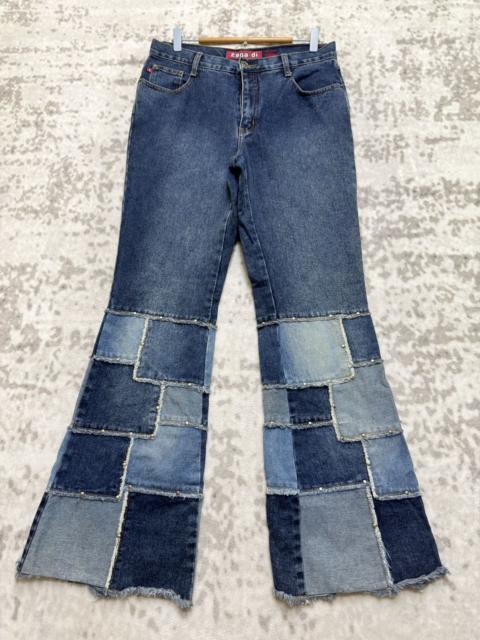 Hysteric Glamour Zana Di Patchwork Flare Y2K Vintage Denim Jeans