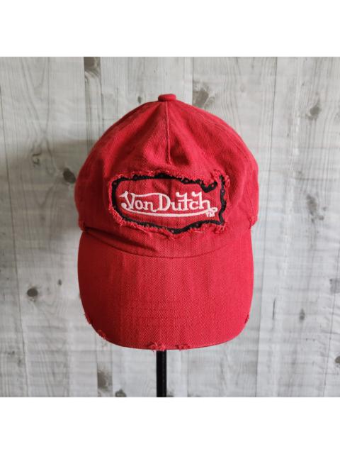 Other Designers Vintage Von Dutch Kustommade Originals Cap Red In Color