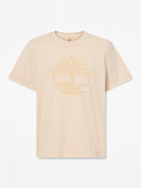 Timberland Men's Garment Dyed Logo Graphic T-Shirt