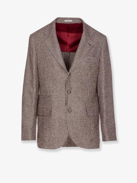 Brunello Cucinelli Brunello Cucinelli Men Single-Breasted Wool And Alpaca Blazer