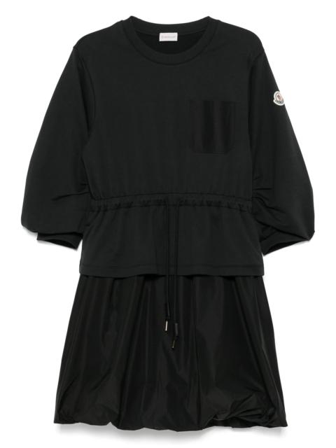 Moncler logo-patch mini dress