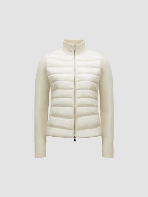 Moncler Padded Wool Zip-Up Cardigan