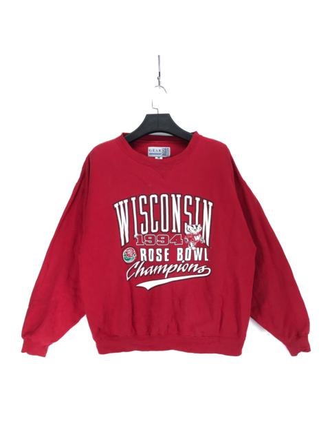 Other Designers Vintage - WISCONSIN 1994 Rose Bowl Big Logo Sweatshirt #2154-84