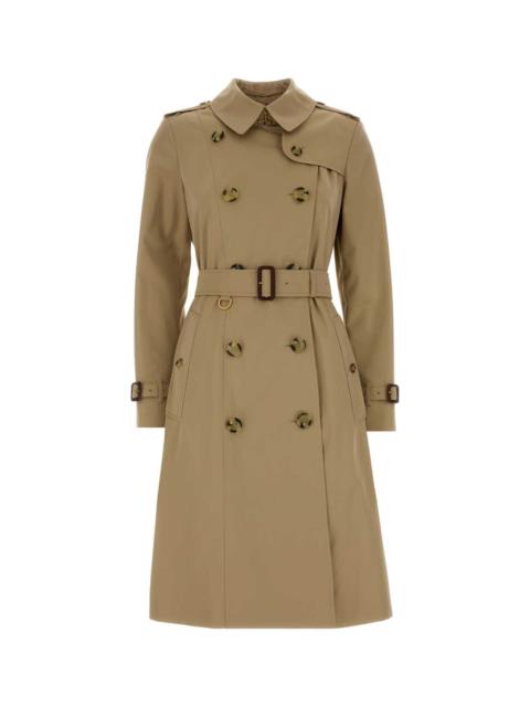 Burberry Burberry Women Beige Twill Trench Coat