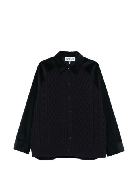 Loewe Loewe Men Knitted Cotton Overshirt