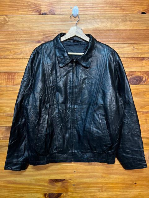 Other Designers Vintage - VINTAGE ZIP UP LEATHER JACKET