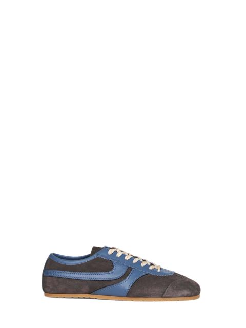 Dries Van Noten Dries Van Noten Men Steel Suede Sneakers With Leather Details