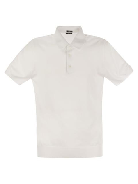 Other Designers Kiton Men Short-Sleeved Cotton Polo Shirt