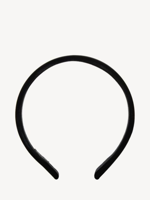 BALENCIAGA Women's Holli Flat Headband in Black/shiny Silver