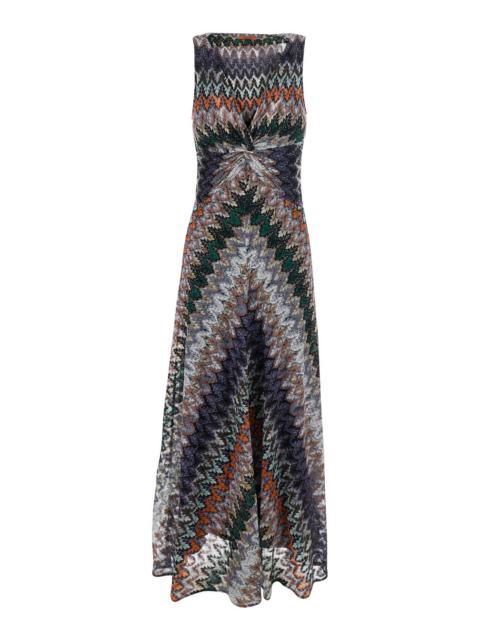 Missoni Missoni Women Dress 'Sleeveless Long Dress' Multicolor In Viscose Women