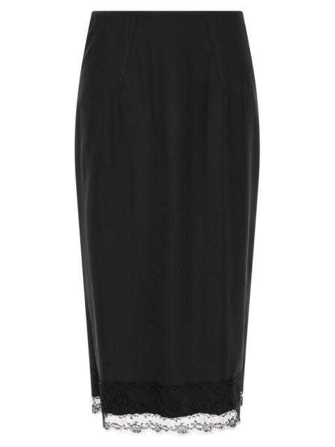 Other Designers Ermanno Scervino Women Lace Sheath Skirt