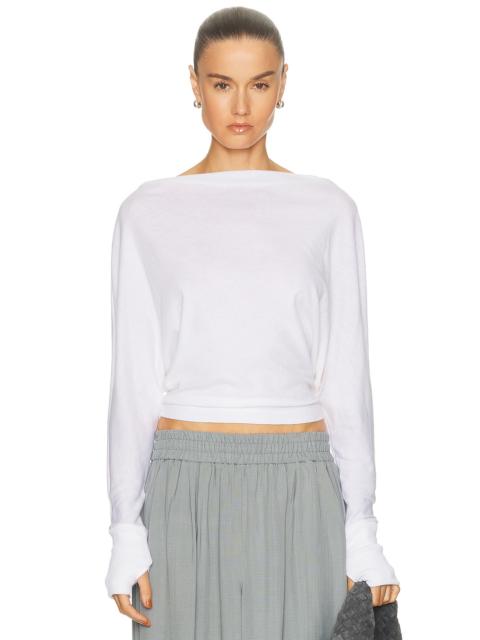 Enza Costa Cashmere Jersey Dolman Top