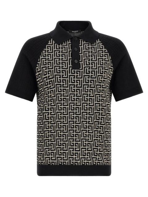 Balmain Balmain Men Pb Monogram Polo