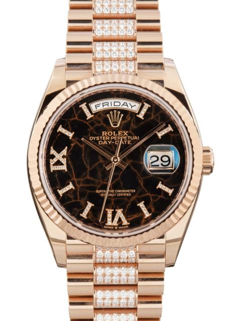 ROLEX Rolex Day-Date 36 Ref 128235 Eisenkiesel Diamond Dial