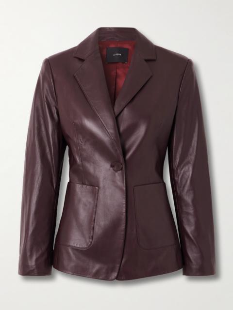 JOSEPH Glenview Leather Blazer
