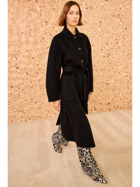 ULLA JOHNSON Lisbeth Long Wool Coat With Belt