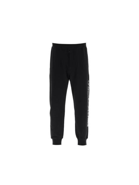 Alexander McQueen Alexander Mcqueen Logo Cotton Pants Men