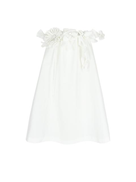 BERNADETTE Dress Tan 3D Bouquet