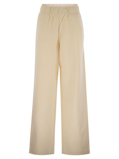 Moncler Women Wide-Leg Cotton Sport Pants