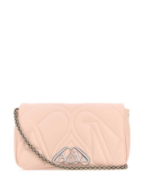 Alexander McQueen Alexander Mcqueen Women Pink Leather Small Seal Shoulder Bag