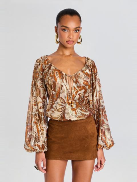 RETROFÊTE ARABELLA SILK BLOUSE