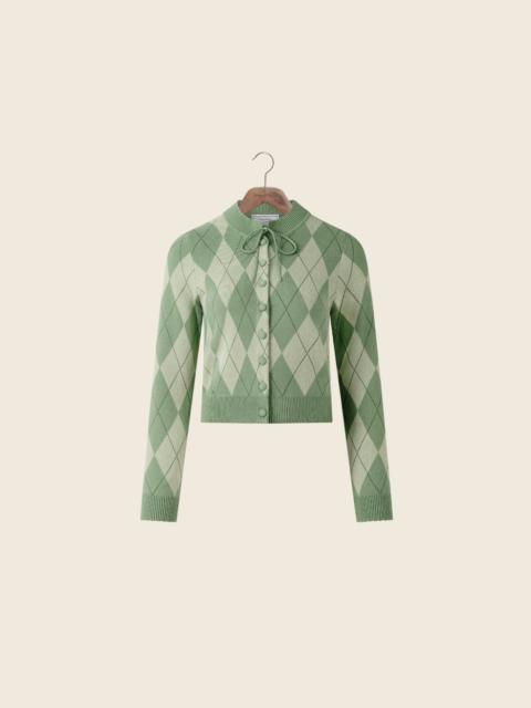 House of Sunny ARGYLE LOUNGE CARDIGAN