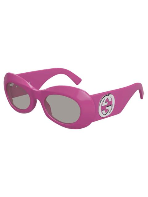 GUCCI Gucci Grey Oval Ladies Sunglasses GG1696S 004 51
