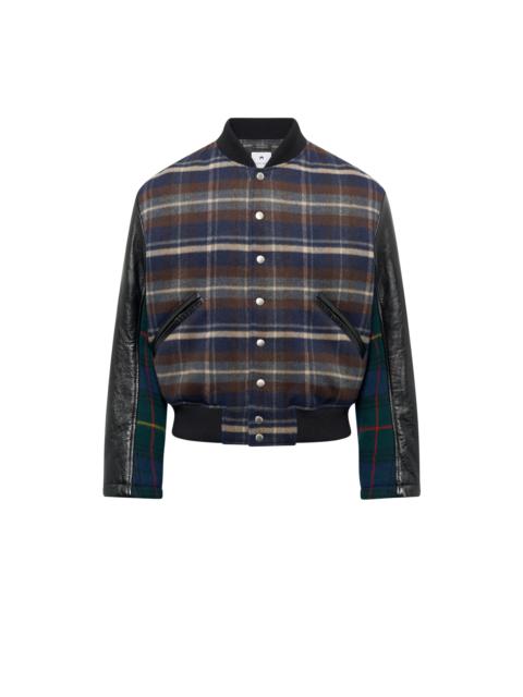 Marine Serre Regenerated Tartan Scarves Bomber Jacket
