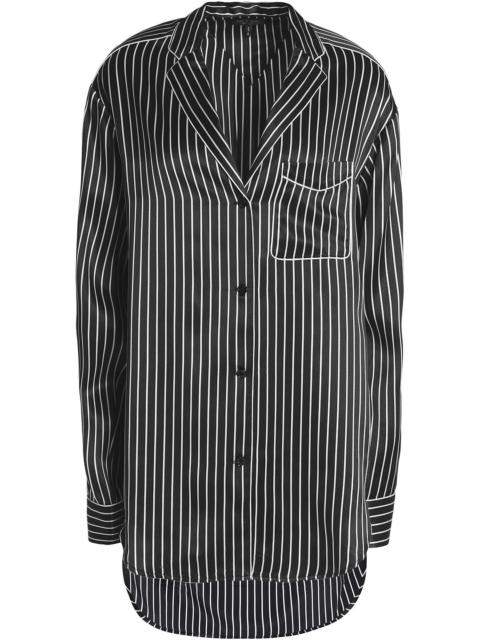 rag & bone Striped silk-satin top