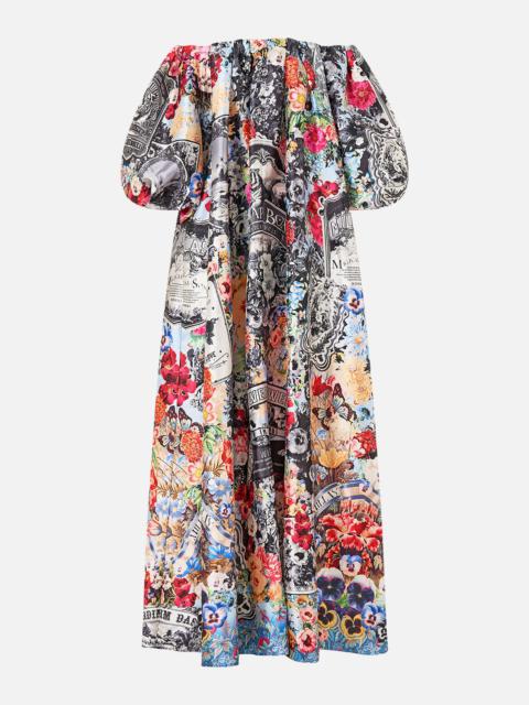 CAMILLA OFF SHOULDER LONG PUFF DRESS