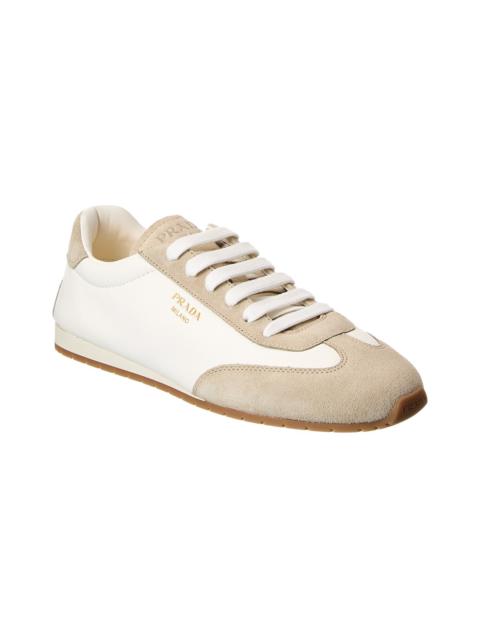 Prada Prada Leather & Suede Sneaker