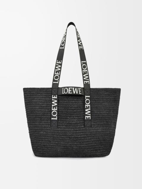 Loewe Fold Shopper in raffia