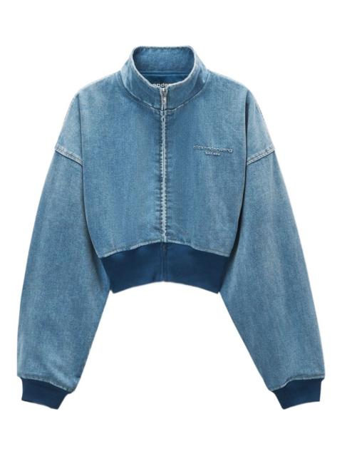 Alexander Wang stand-collar denim jacket