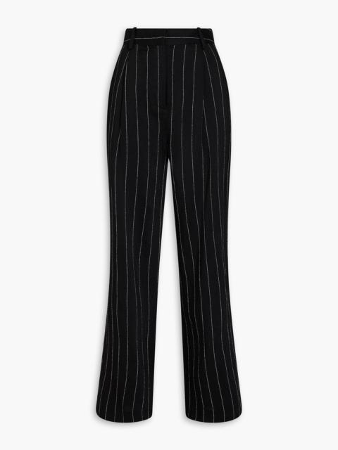 Loulou de Saison Enyo pinstriped twill straight-leg pants