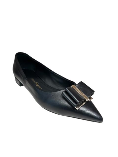 FERRAGAMO Ferragamo Bow Leather Flats