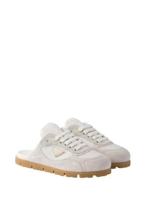 Women's Trail Mesh Fabric and Suede Mules
